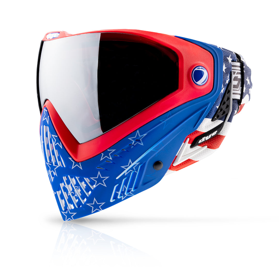 DYE I5 Goggle - Merica paintball goggle – top-down detail view