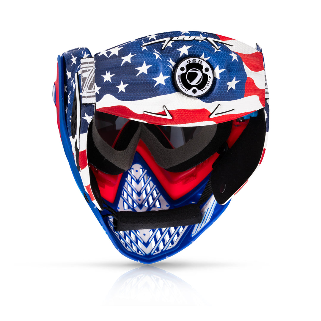 DYE I5 Goggle - Merica paintball goggle – rear / underside view