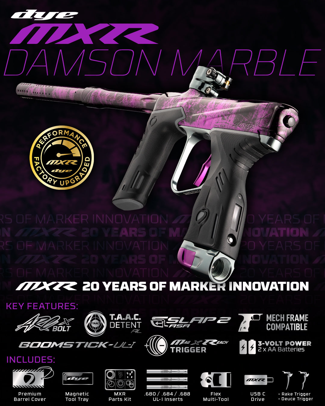 MXR MARKER PGA DAMSON MARBLE