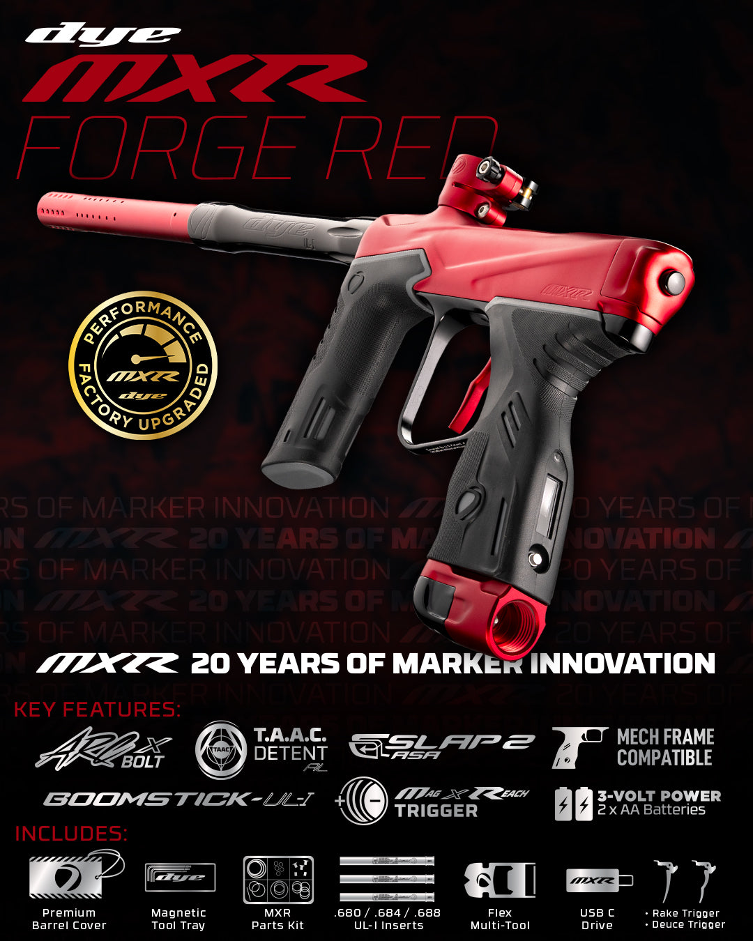 MXR MARKER FORGE RED