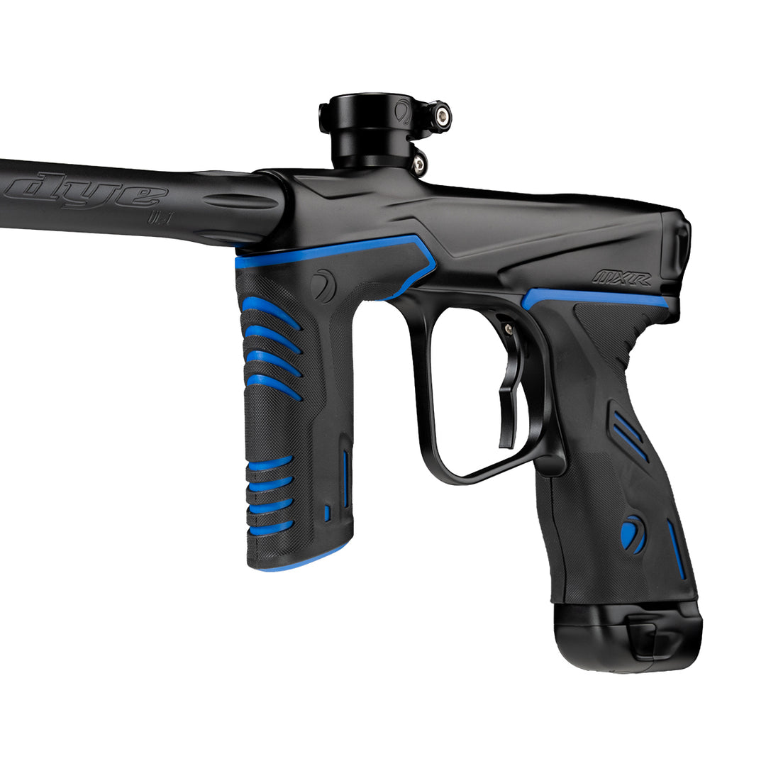 DYE MXR Sticky Grip Kit replacement paintball grip – in-hand scale reference