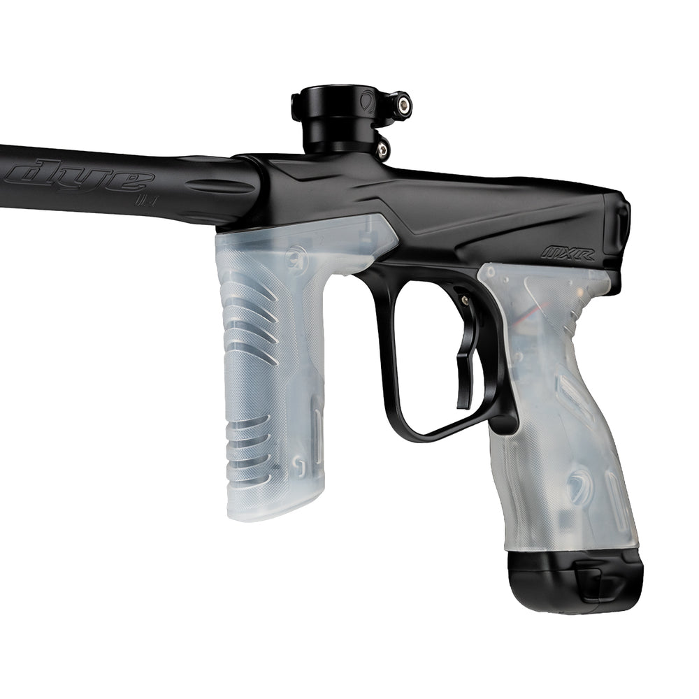 DYE MXR Sticky Grip Kit replacement paintball grip – angled side view