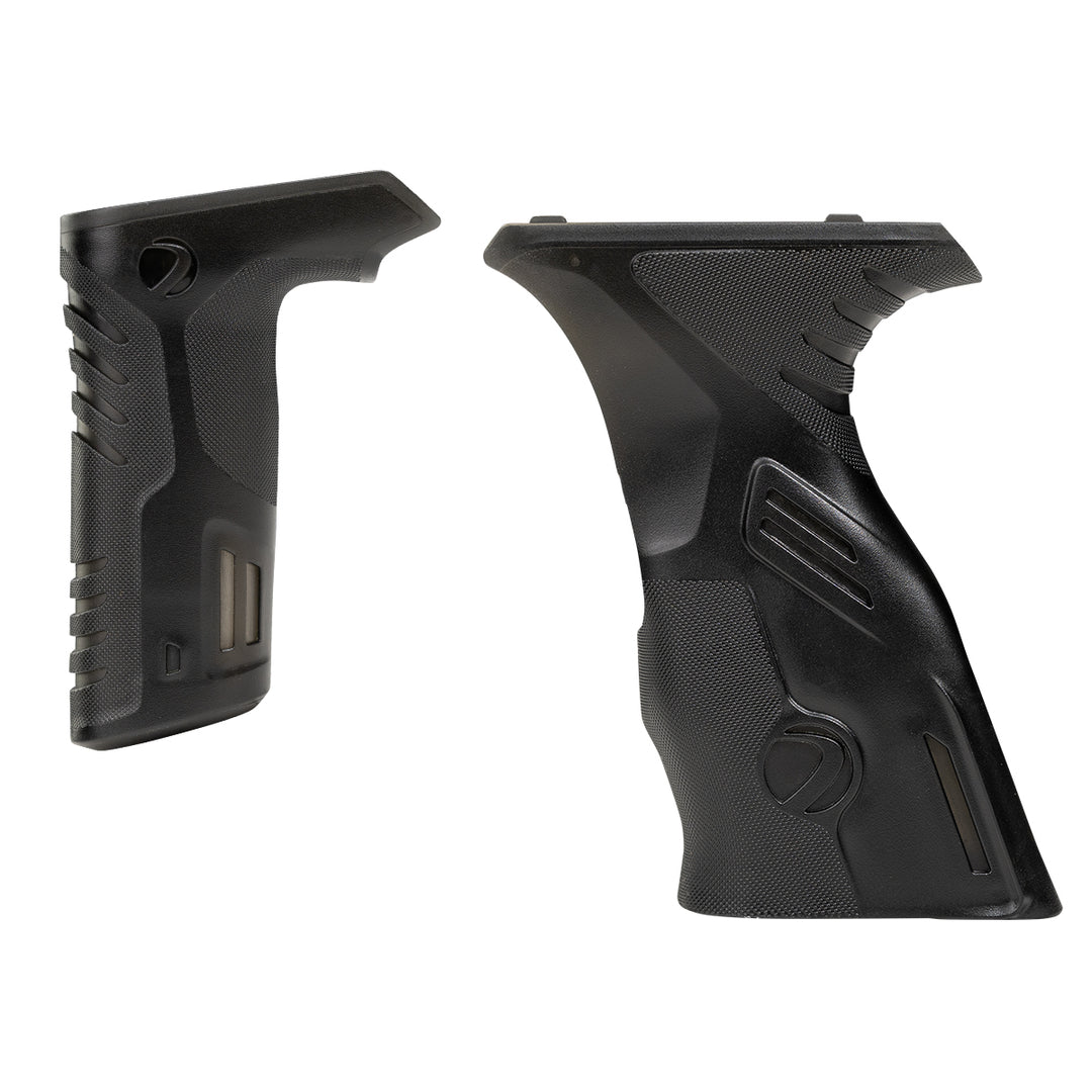 DYE MXR Sticky Grip Kit replacement paintball grip – lifestyle / on-field shot