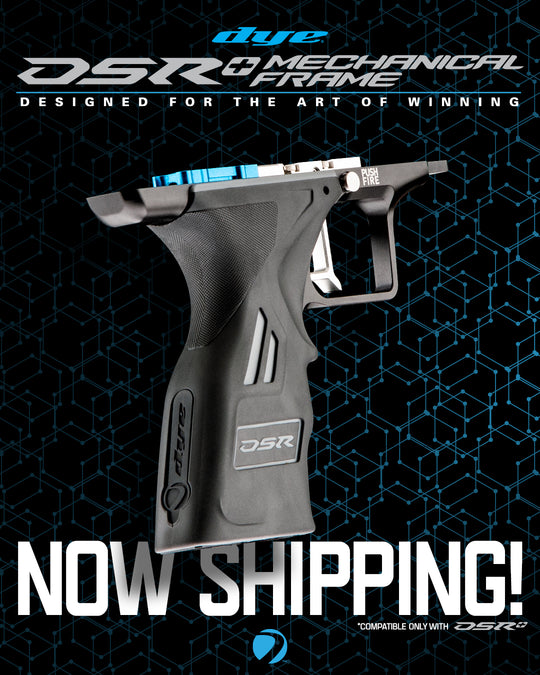 DYE Dsr+/ DSR PRO Mech Frame mechanical trigger frame – angled side view