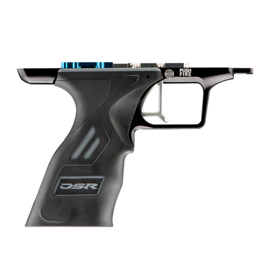 DYE Dsr+/ DSR PRO Mech Frame mechanical trigger frame – front view, studio shot