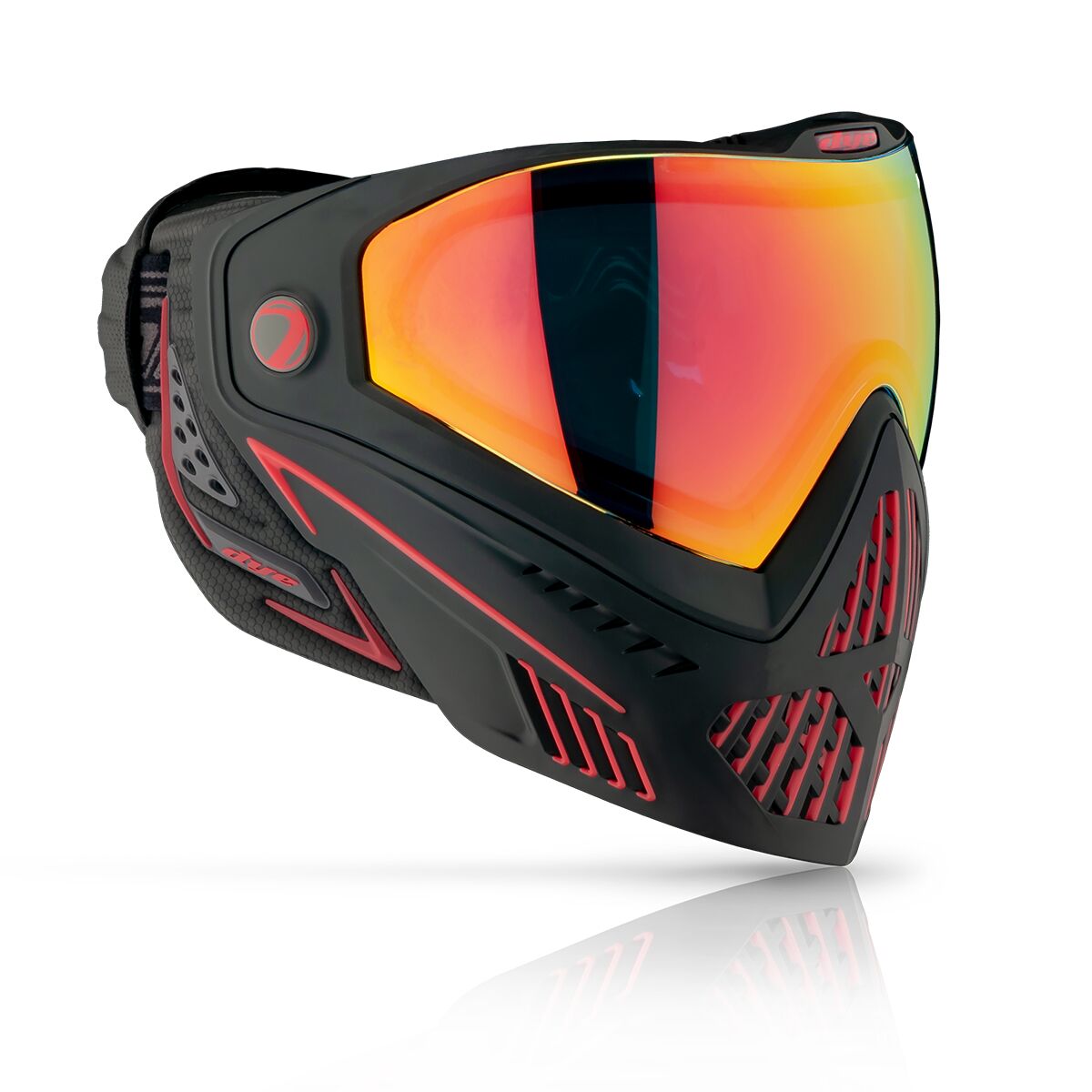 DYE I5 Goggle - FIRE 2.0 paintball goggle in Fire 2.0 – front view, studio shot
