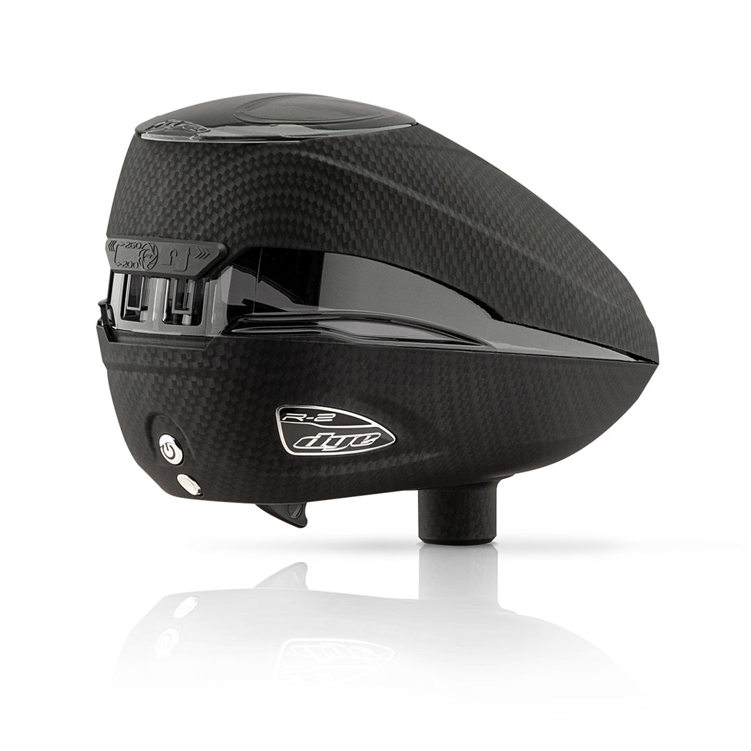 DYE Rotor R2 paintball loader – opposite side view
