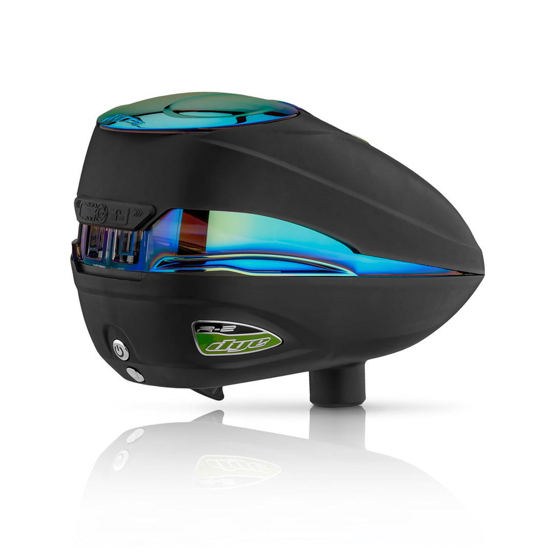 DYE R2 Loader Chameleon paintball loader – opposite side view