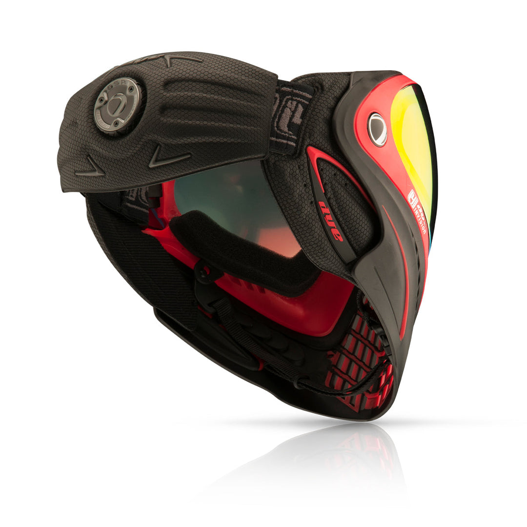 DYE I4 PRO Goggle - Meltdown paintball goggle – opposite side view
