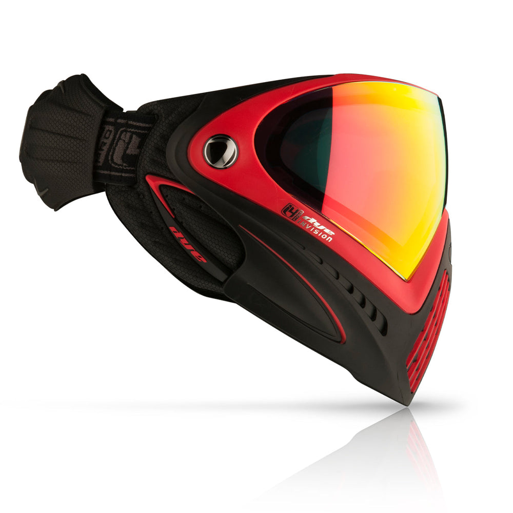 DYE I4 PRO Goggle - Meltdown paintball goggle – angled side view