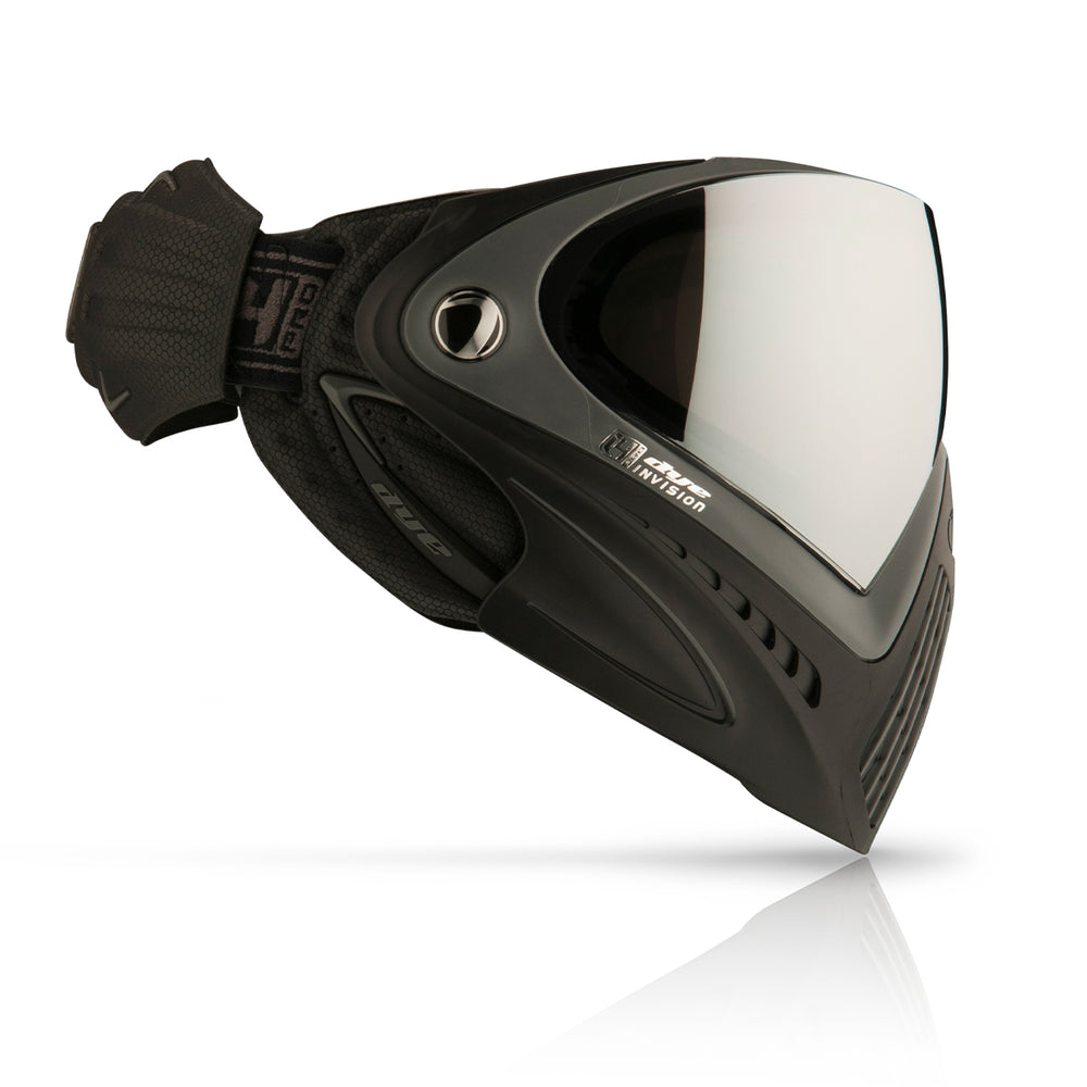 DYE I4 PRO Goggle - Shadow paintball goggle – angled side view