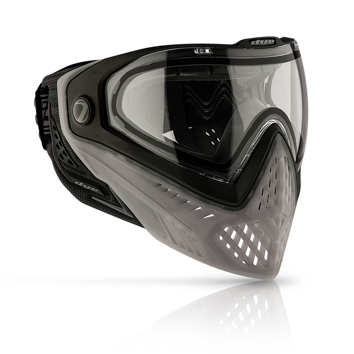 DYE I5 Goggle - Smoke'd paintball goggle in Smoke'D – front view, studio shot