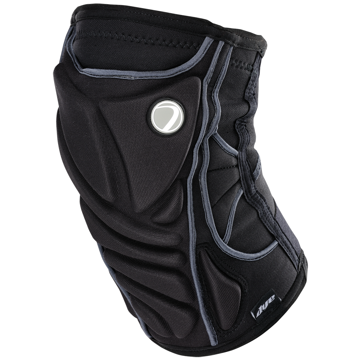 DYE Performance Knee Pads paintball protective gear – front view, studio shot