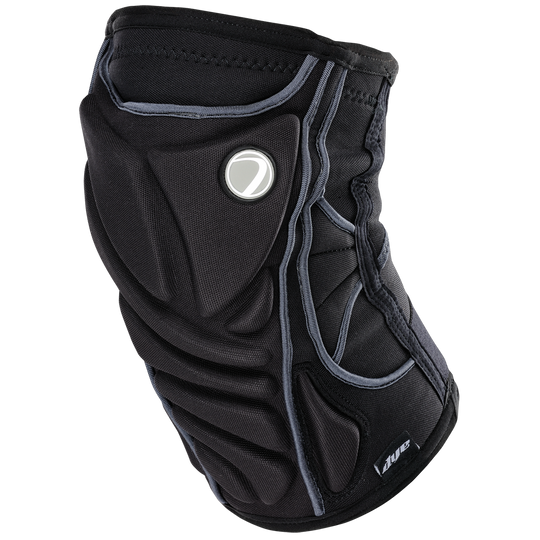 DYE Performance Knee Pads paintball protective gear – front view, studio shot