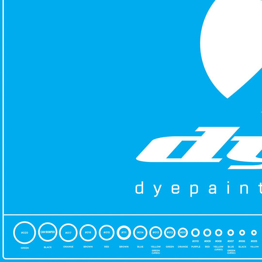 Tech Mat Dye Cyan w/o-ring chart (rubber)